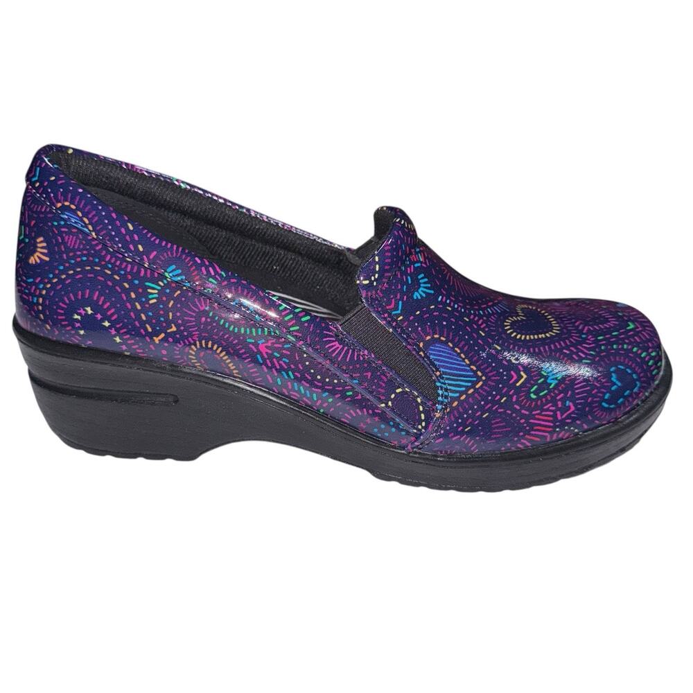 Easy Works By Easy Street Leeza Purple Slip-On Clog Women's Size 9.5 M - Picture 2 of 16